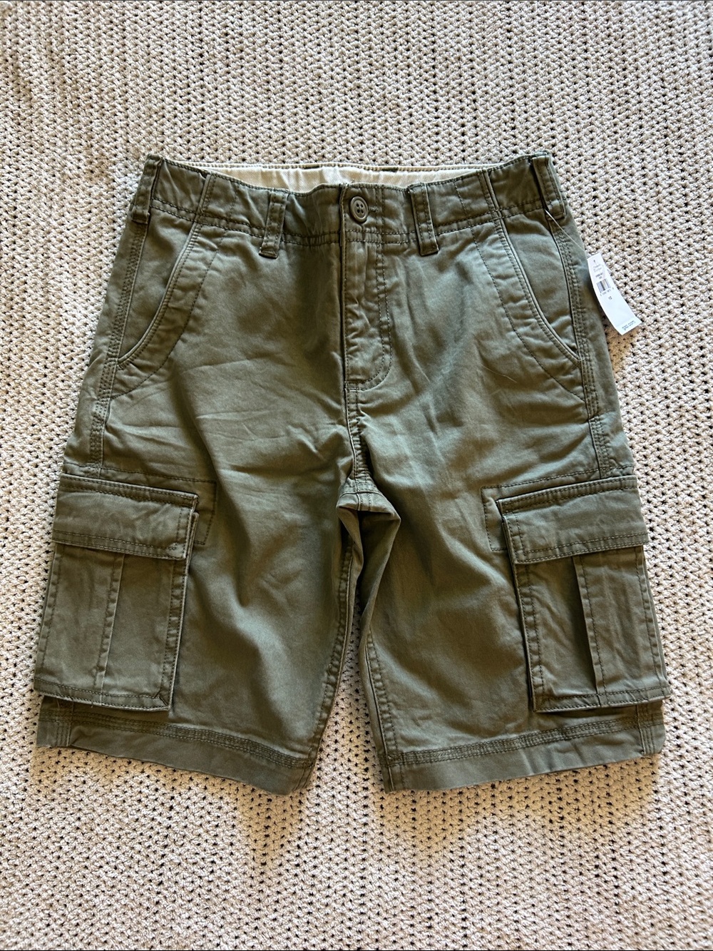 Boy’s GAP Olive Cargo Shorts - Classic Utility Style